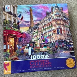 New 1000 Piece Jigsaw Puzzle Cities by David MacLean Bonjour Paris